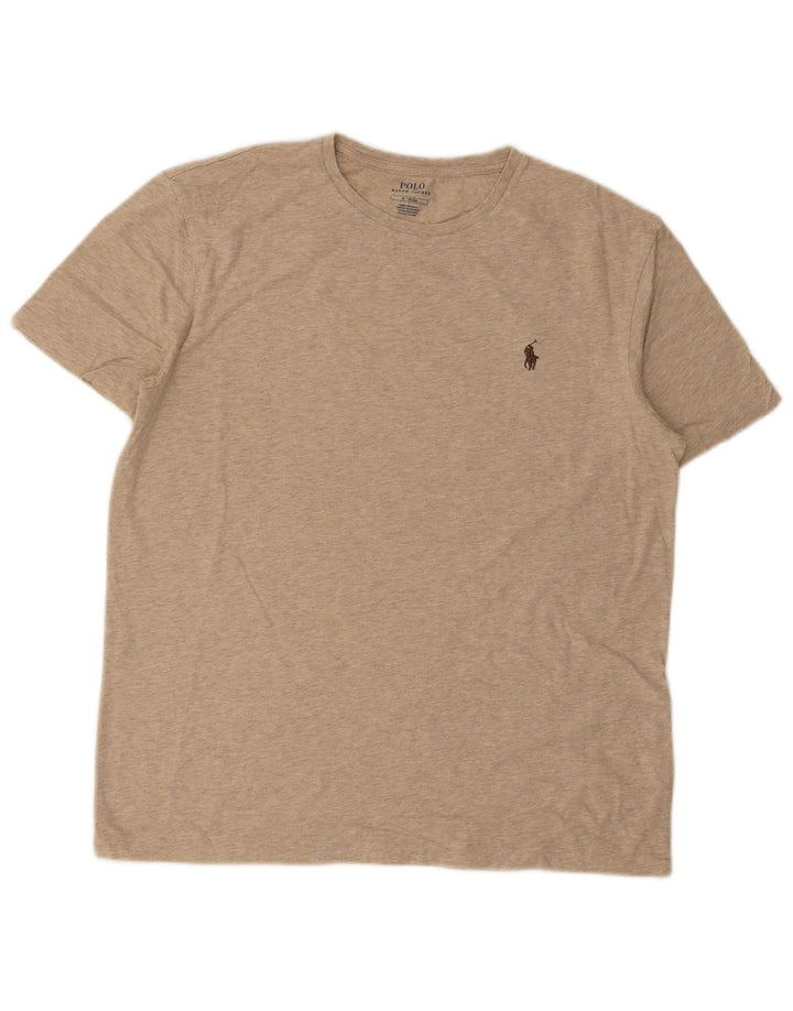 Koszulka męska Polo Ralph Lauren Top średnia beżowa bawełna