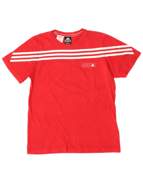 T-shirt chłopięcy ADIDAS 13-14 lat, czerwona, bawełniana