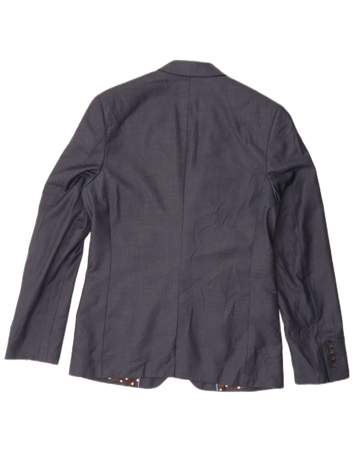 Męska marynarka zapinana na 2 guziki Penguin UK 36 Mały granatowy poliester