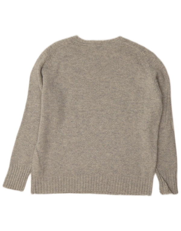 Marks & Spencer Damski sweter z dekoltem w łódkę UK 12 Średni niebieski nakrapiany