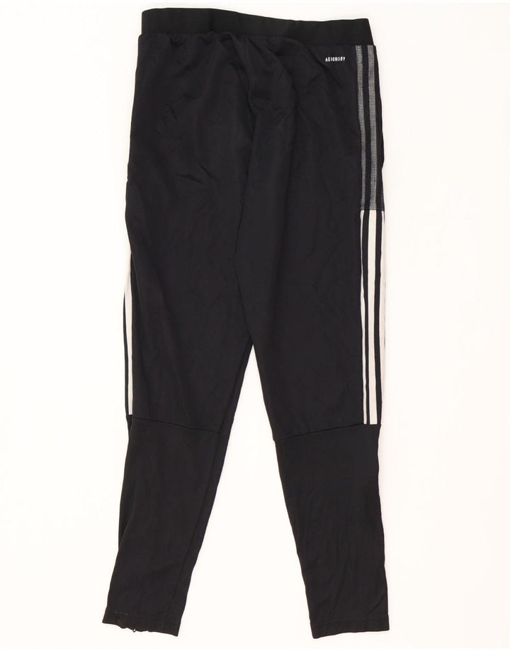 Męskie spodnie dresowe Adidas Aeroready, średni czarny poliester