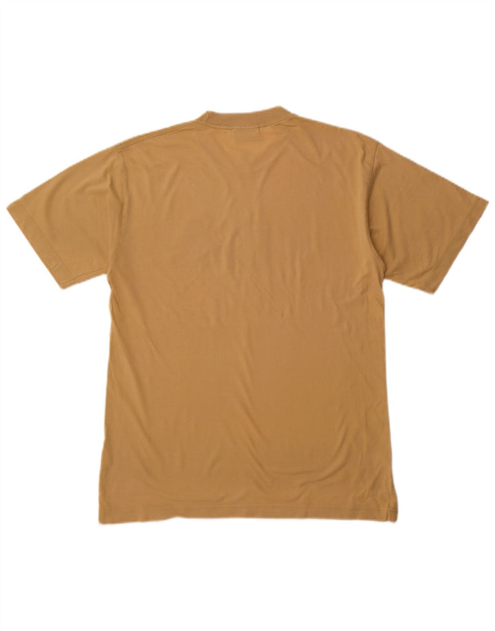 Męski T-shirt z grafiką FILA, mały, beżowy