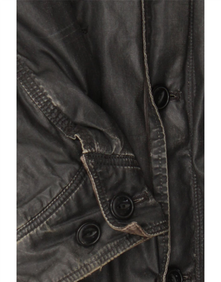 Męska kurtka wojskowa Levi's UK 40, duża, czarna, bawełniana