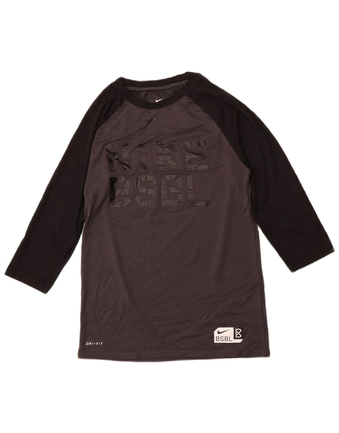 Damski T-shirt NIKE o sportowym kroju z grafiką Top UK 8, mały, szary sportowy