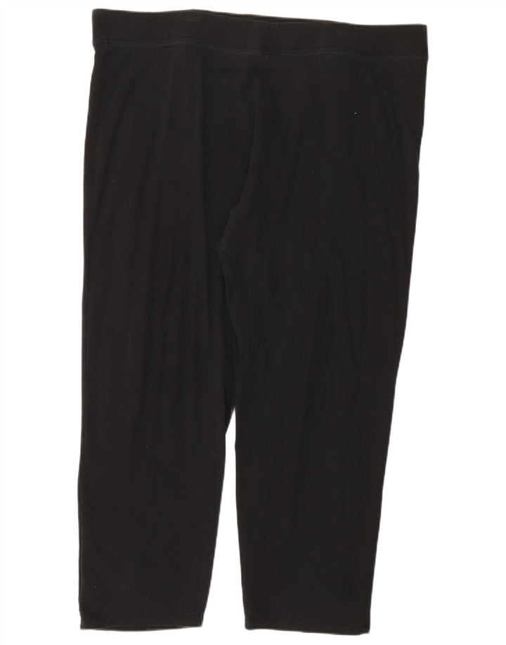 Legginsy damskie Zara UK 24 4XL, czarne, bawełniane