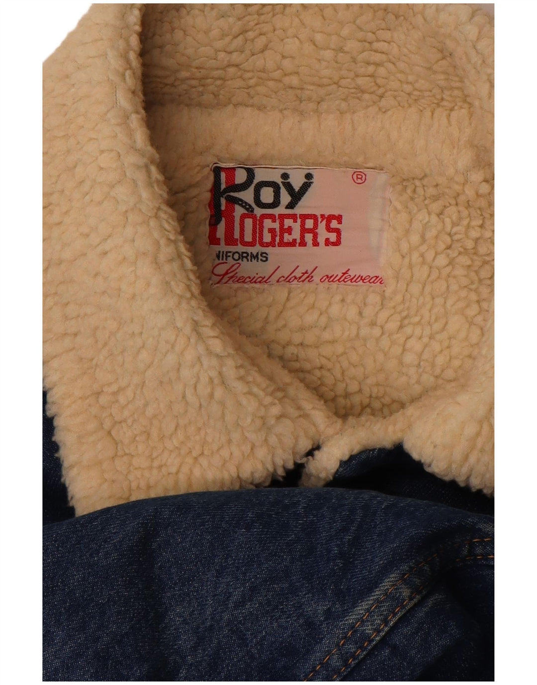 Męska kurtka dżinsowa Roy Rogers Sherpa UK 40, duża niebieska