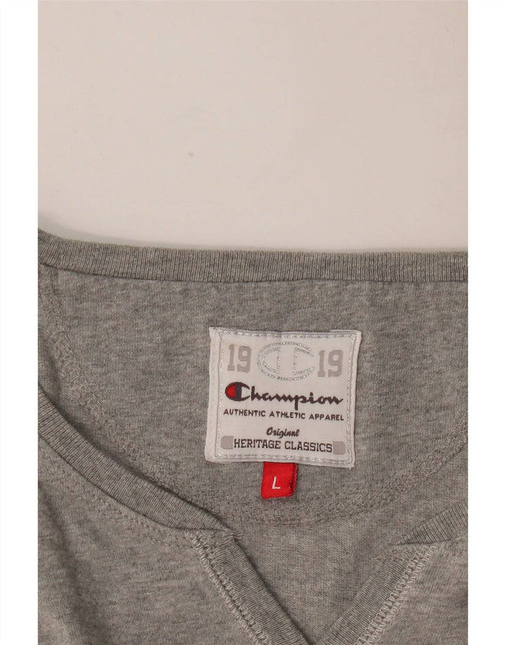 Koszulka Champion Womens Heritage Classics Graphic Top z długim rękawem UK 14, duża, szara