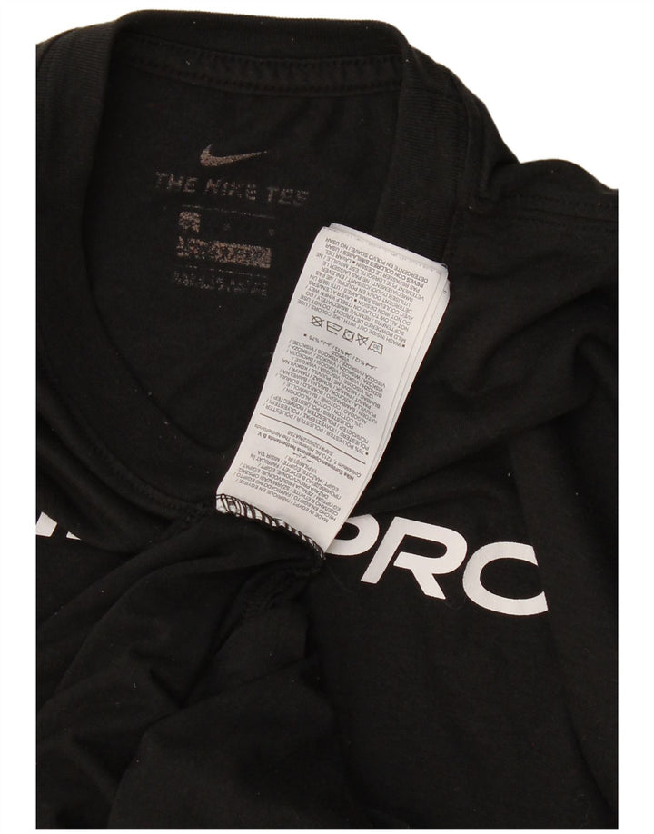 Męski T-shirt Nike Dri Fit z grafiką, duży, czarny poliester