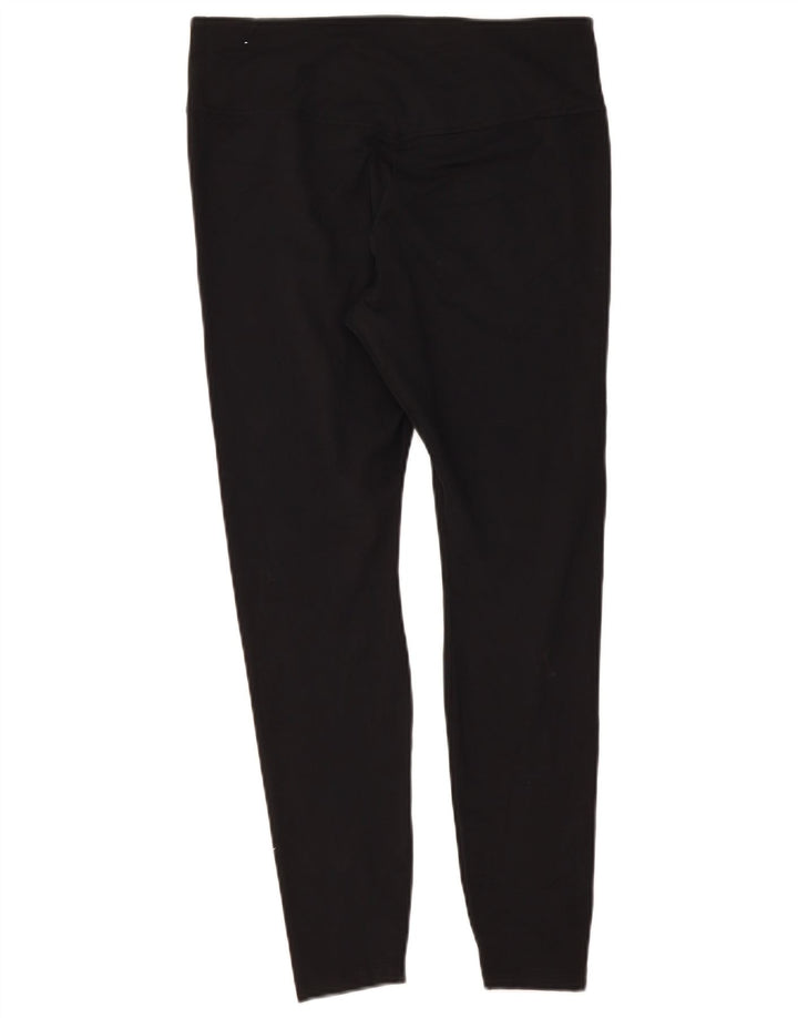 Damskie legginsy Nike Dri Fit UK 14, duże, czarne, poliestrowe