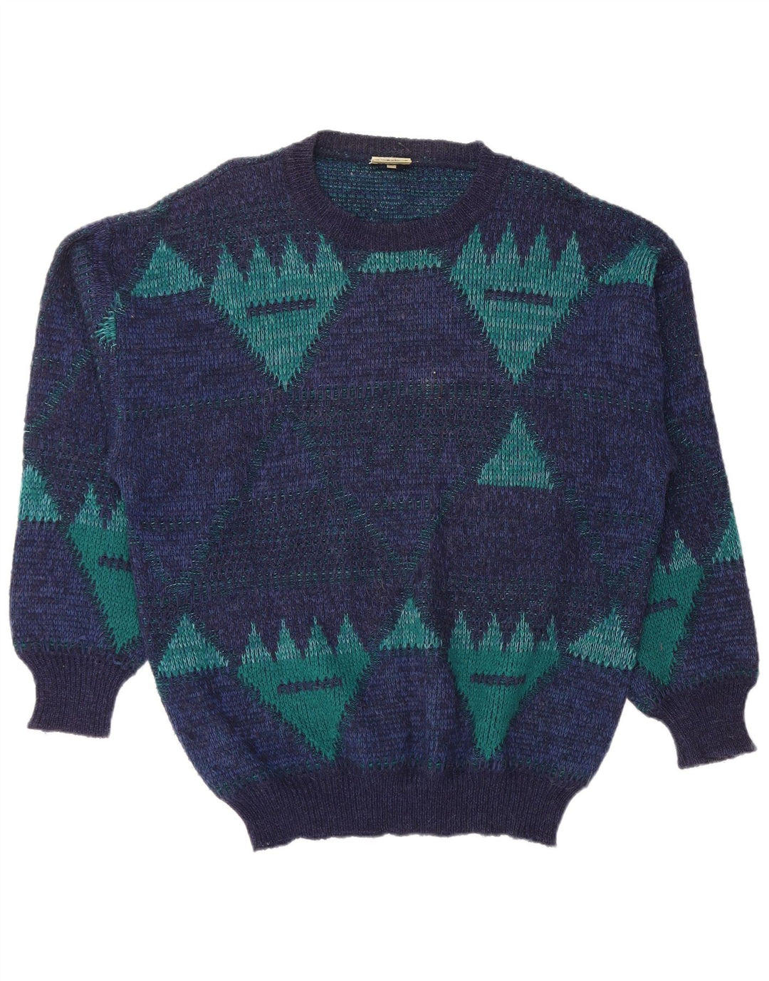 4 Męski sweter CASTELLA z dekoltem w łódkę IT 56 XL Granatowy geometryczny