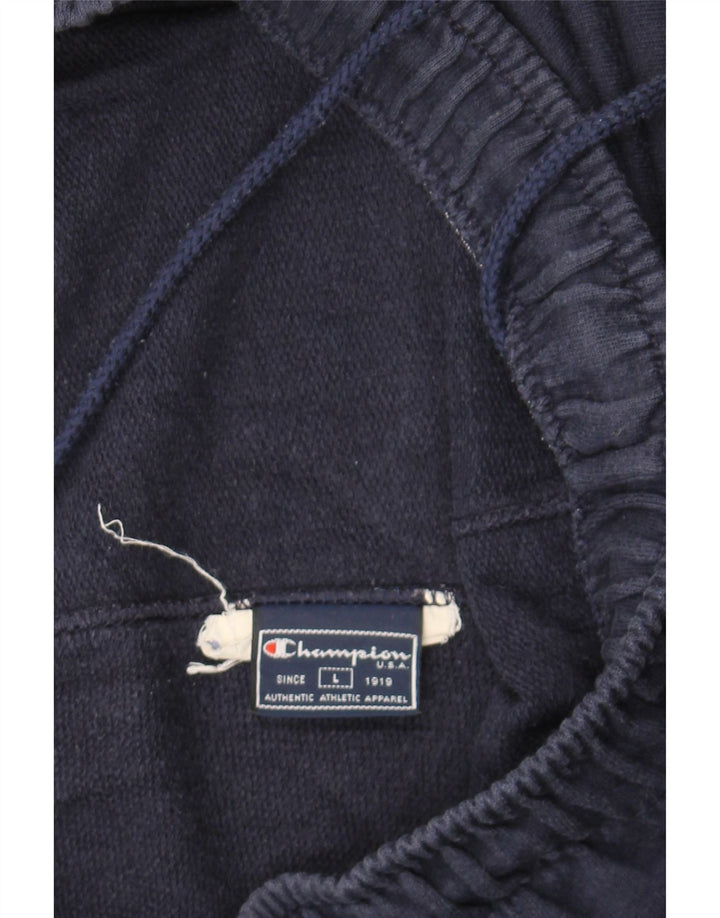 CHAMPION Womens Tracksuit Trousers Large  Navy Blue Cotton Vintage Champion and Second-Hand Champion from Messina Hembry 