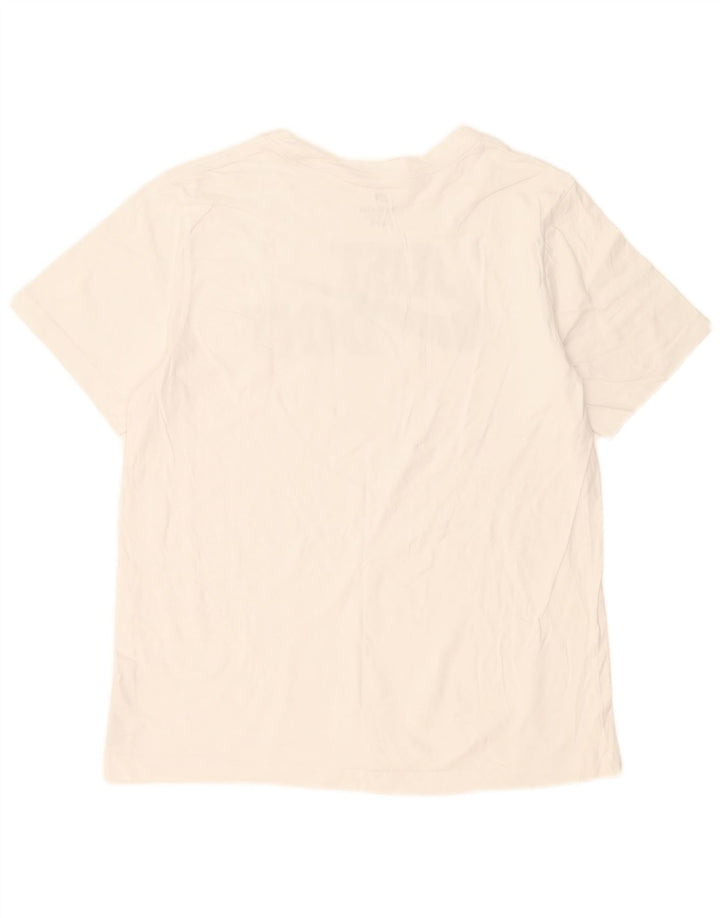 Męski T-shirt z grafiką Nike, duży, biały, bawełniany