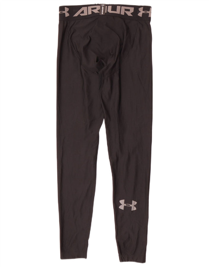 Chłopięce legginsy z grafiką Under Armour 9-10 lat, średni czarny poliester