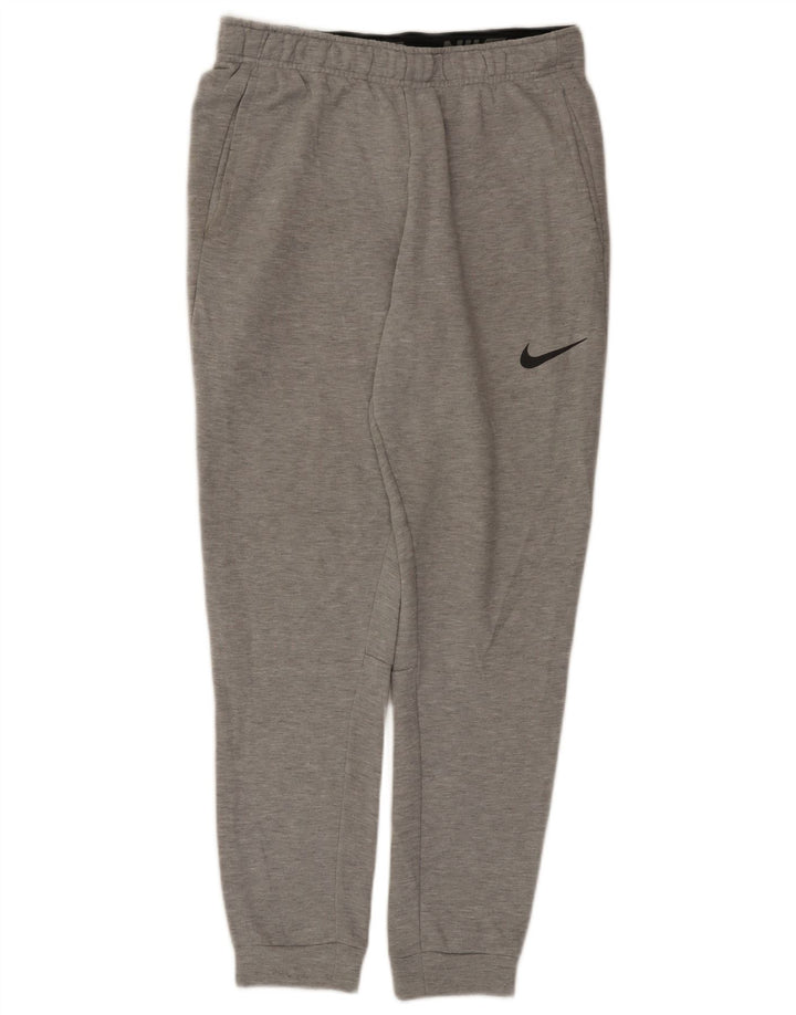 Męskie spodnie dresowe Nike Dri Fit, średnioszare, nakrapiane