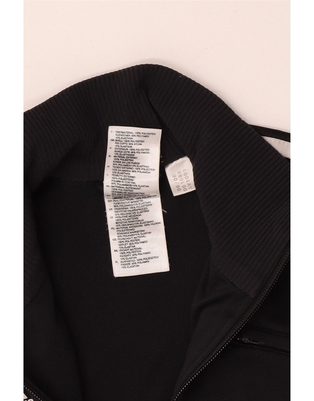 Damska bluza dresowa Adidas Crop Top Jacket UK 14 Medium Black Colorblock