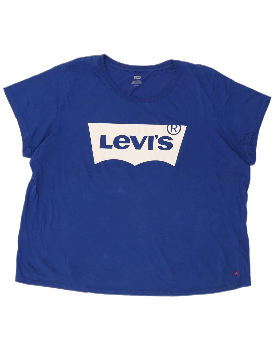 Męska koszulka z grafiką Levi's Top 3XL, niebieska, bawełniana