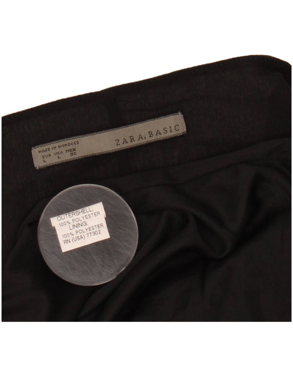 Damska sukienka bąbelkowa bez rękawów ZARA UK 14, duży, czarny poliester