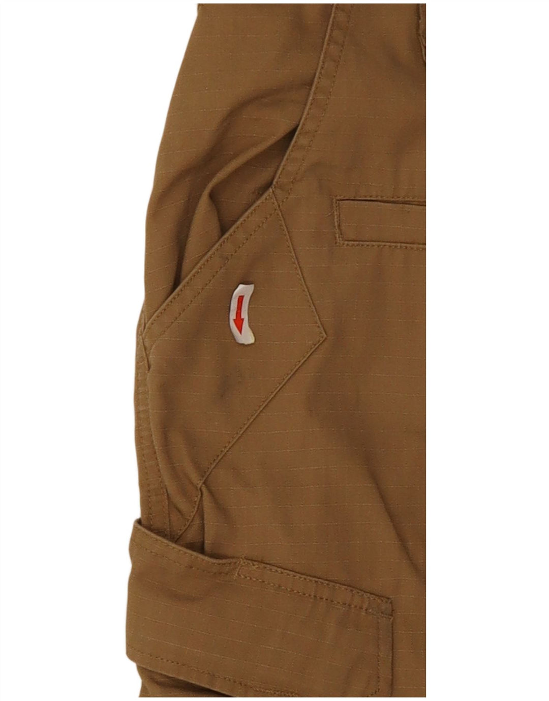 Męskie proste spodnie cargo w stylu vintage W30 L30 Beżowy poliester