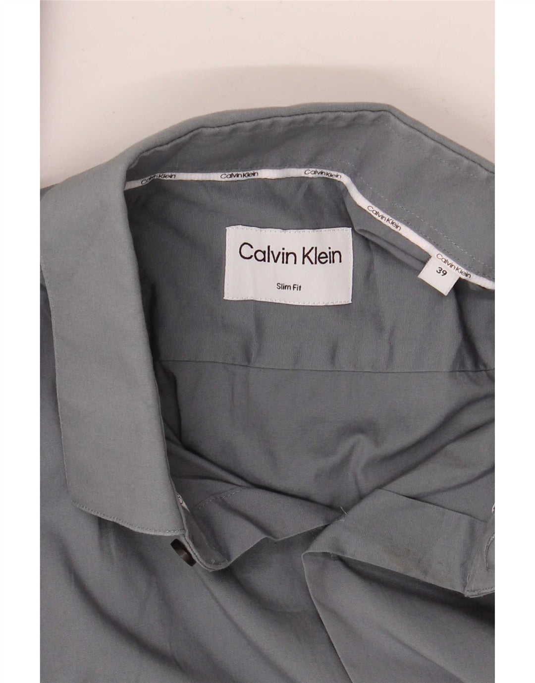 Koszula męska Calvin Klein Slim Fit, rozmiar 39, średnioszara
