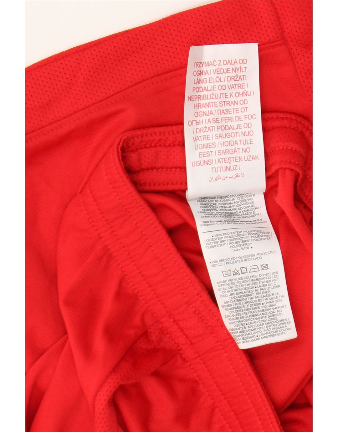Chłopięce spodenki sportowe Nike Dri Fit 10-11 lat, średni czerwony poliester
