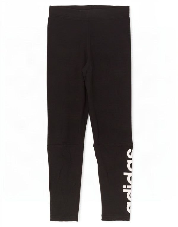 Damskie legginsy Adidas Graphic UK 8 Small, czarne, bawełniane