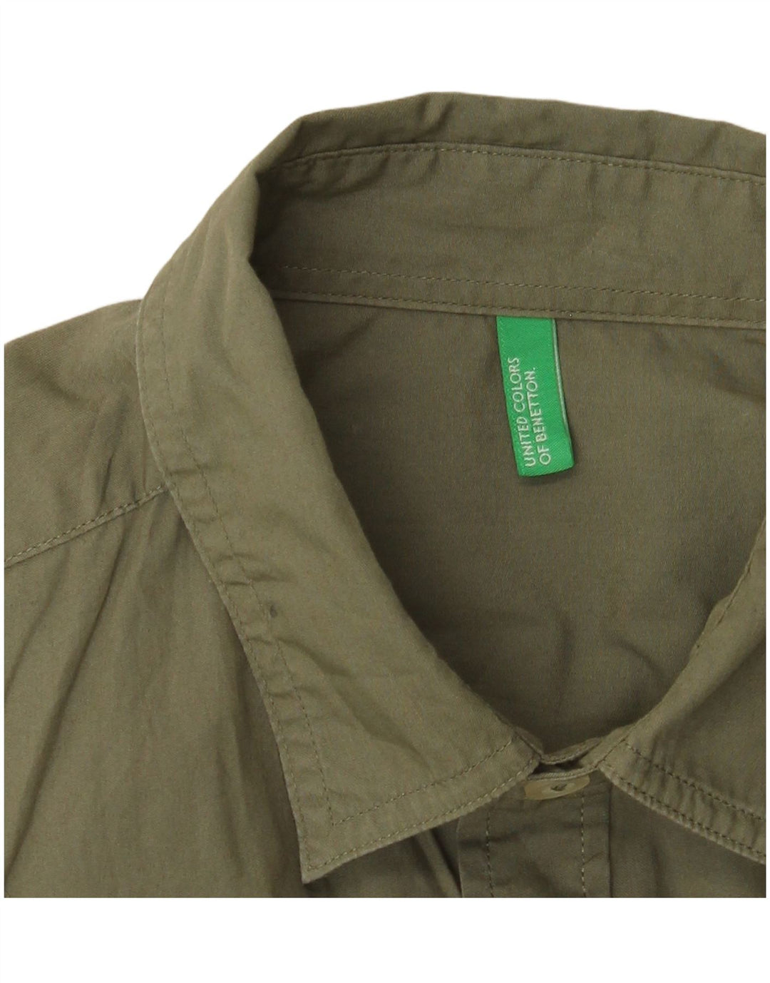 Koszula męska BENETTON, mała, khaki