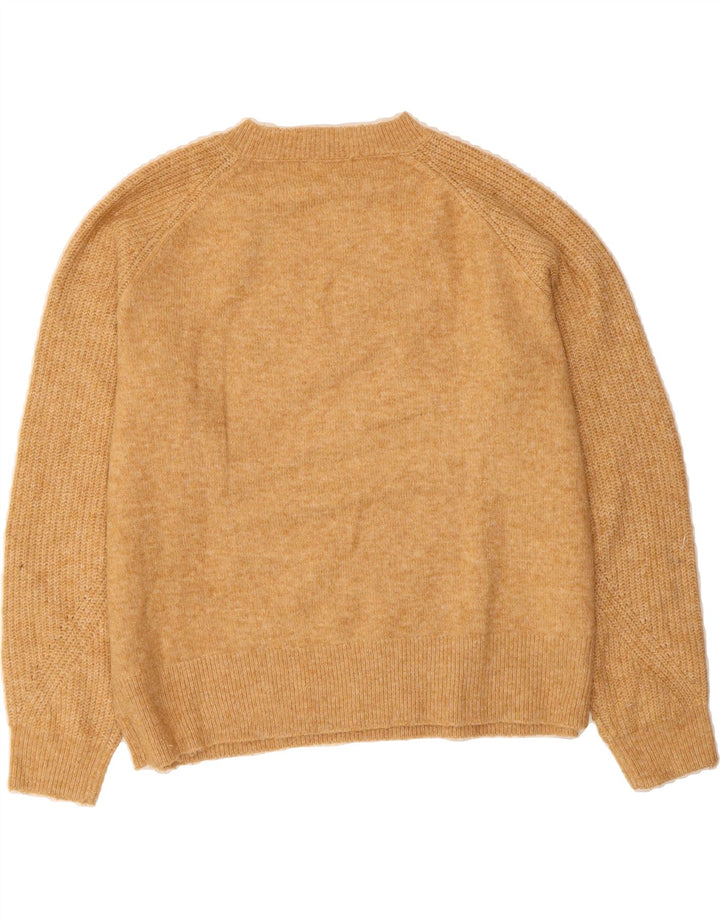 MARKS & SPENCER Womens Crew Neck Jumper Sweater UK 16 Large Beige Vintage Marks & Spencer and Second-Hand Marks & Spencer from Messina Hembry 