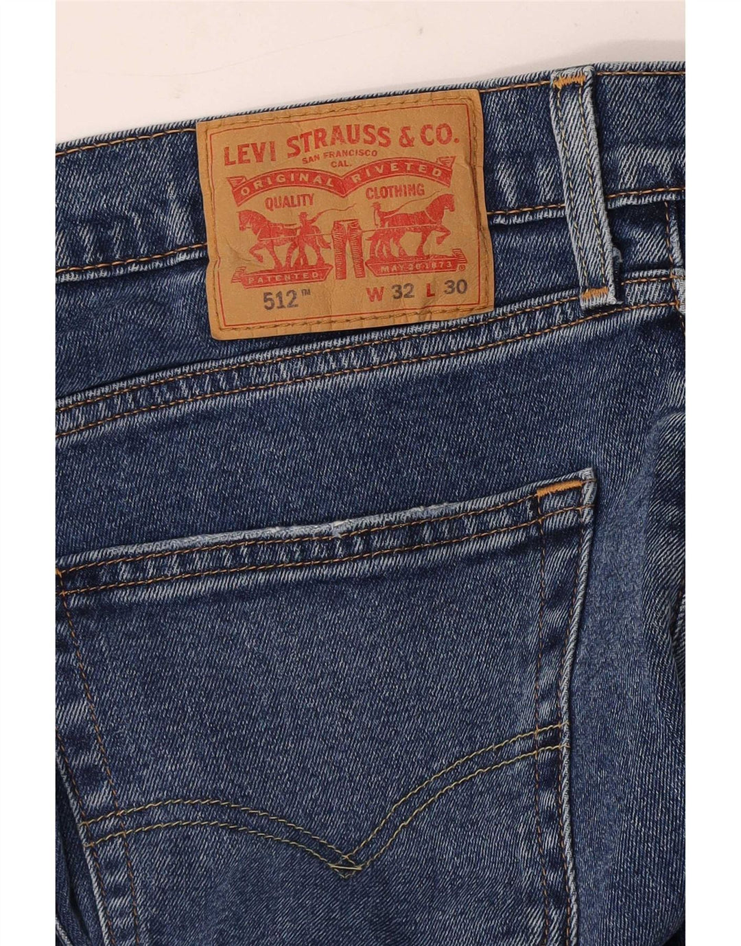 Męskie jeansy Levi's 512 Slim Tapered W32 L30 Niebieskie