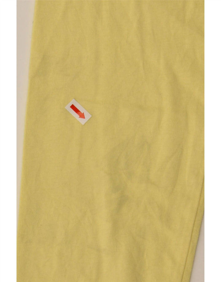 L.L.BEAN Womens Top Long Sleeve UK 14 Medium Yellow Cotton Vintage L.L.Bean and Second-Hand L.L.Bean from Messina Hembry 