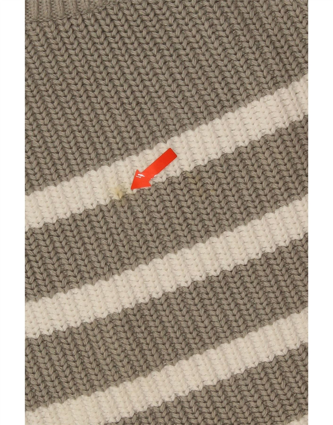 Marks & Spencer Damski sweter z okrągłym dekoltem UK 10 w małe szare paski