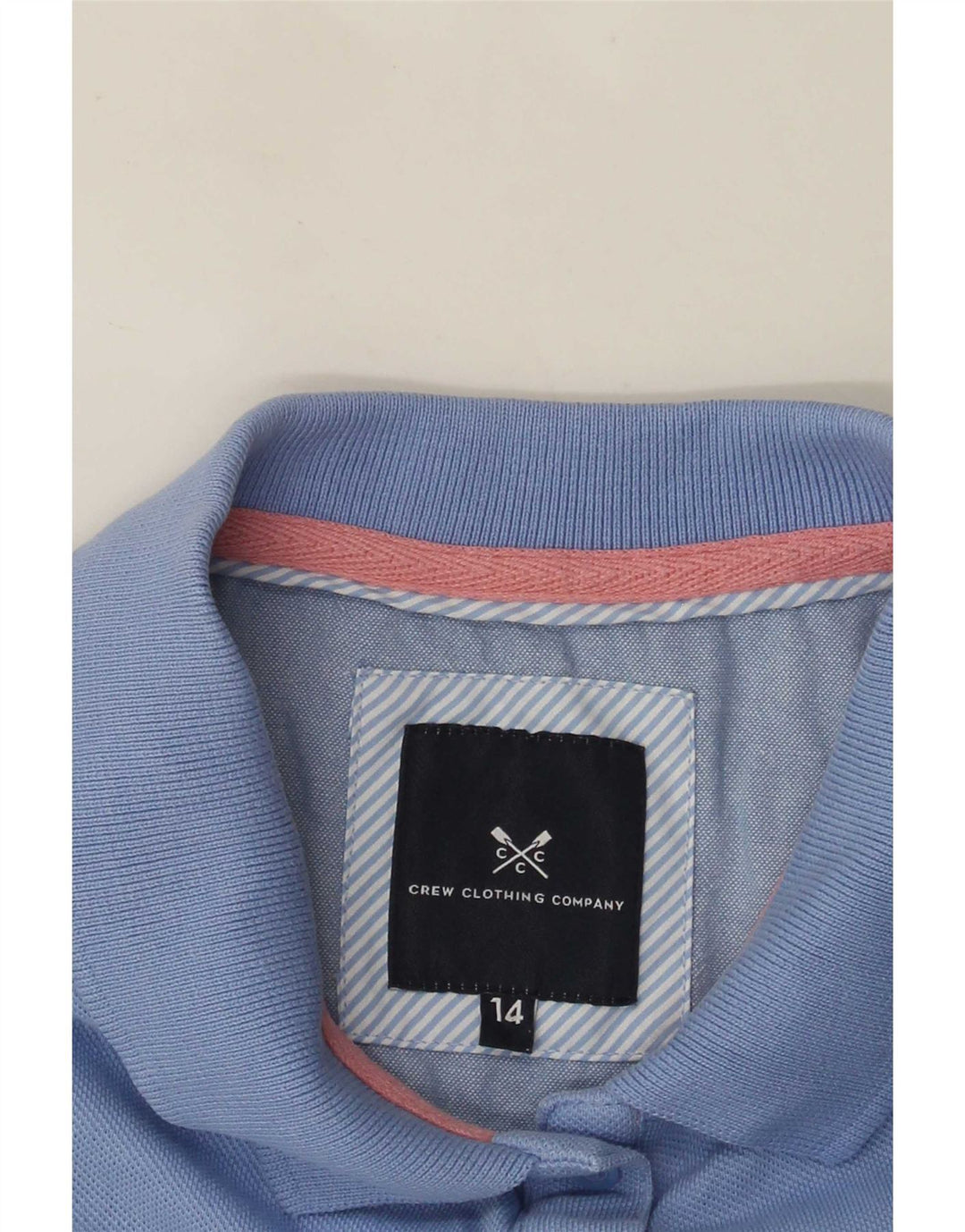 Damska koszulka polo Crew Clothing UK 14, kolor średni niebieski