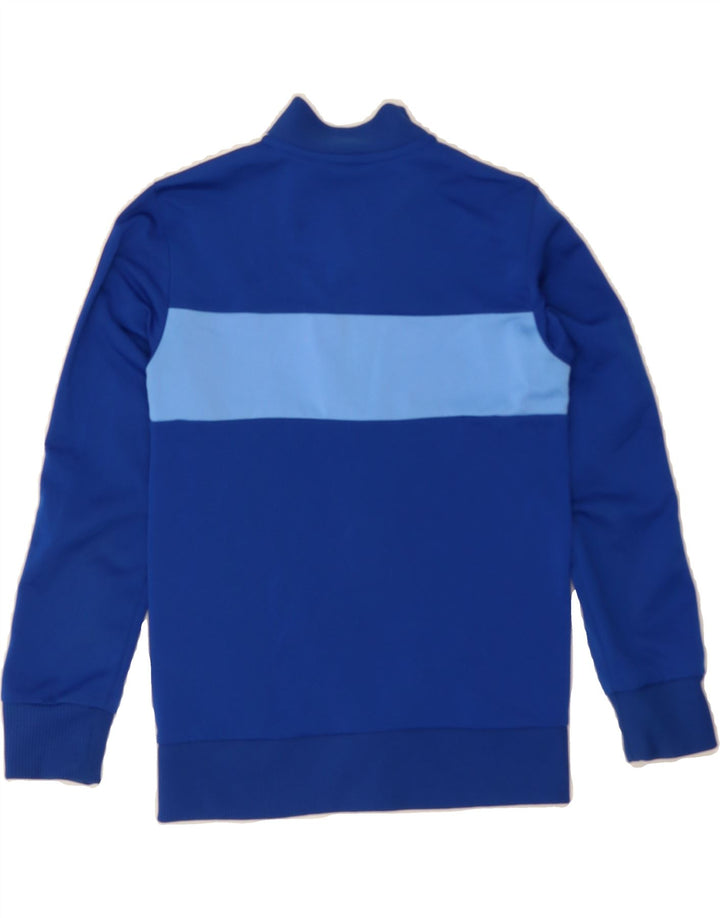ADIDAS Boys Tracksuit Top Jacket 7-8 Years Blue Colourblock Polyester Vintage Adidas and Second-Hand Adidas from Messina Hembry 