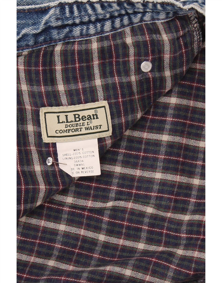 Męskie proste dżinsy L.L.Bean W36 L34 Niebieska bawełna