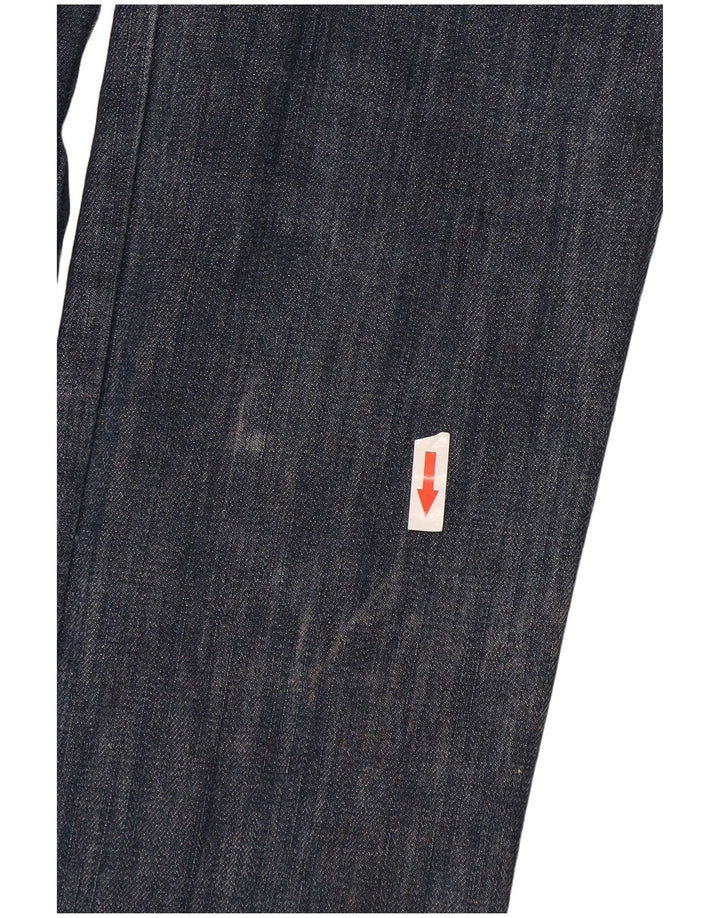 Damskie dżinsy rurki Moschino w trudnej sytuacji W27 L34 niebieskie