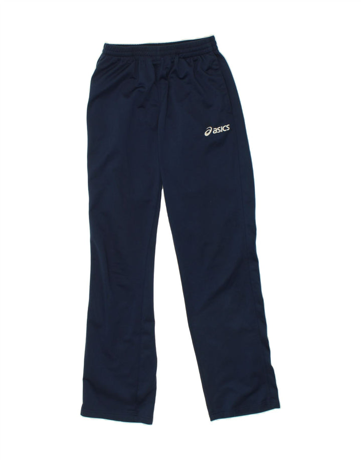 ASICS Womens Tracksuit Trousers UK 14 Medium Navy Blue Polyester Vintage Asics and Second-Hand Asics from Messina Hembry 