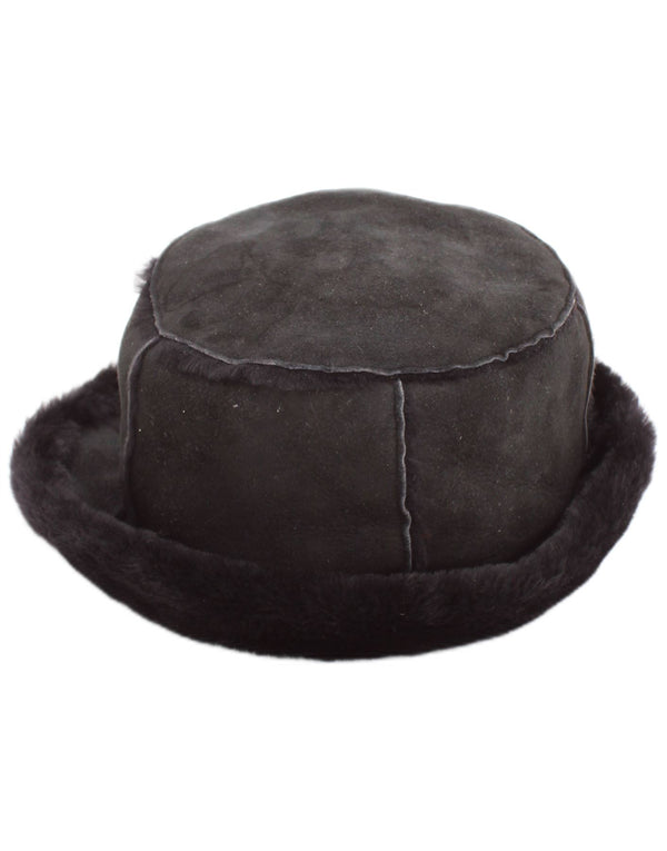 Borsalino damski czapecz z owczym, średnio szary zamsz