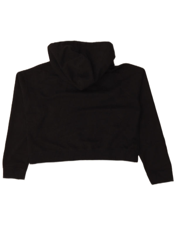 Damska bluza z kapturem Adidas Crop Oversized UK 6 XS Czarny poliester