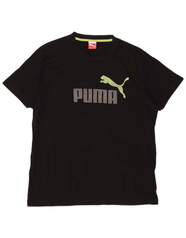 Męski T-shirt z grafiką Puma, XL, czarny