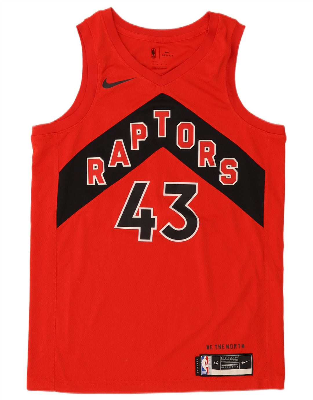 Męska kamizelka Nike Toronto Raptors z grafiką, poliester w kolorze średniej czerwieni