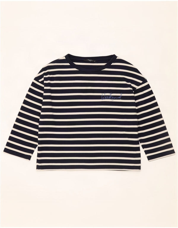 Damski top weekendowy Max Mara z rękawem 3/4, UK 14, średni granatowy, morski