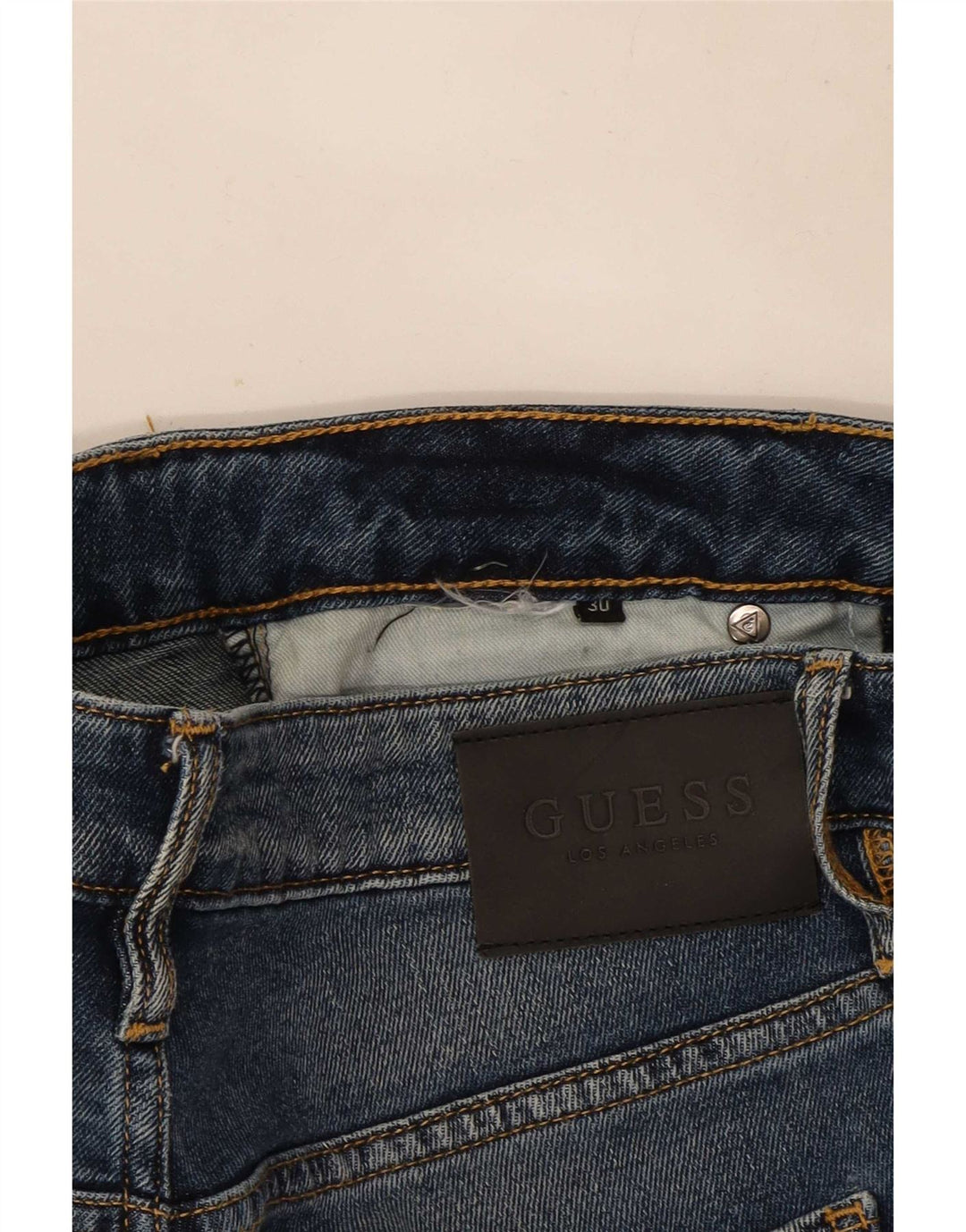 Damskie jeansy Guess w trudnej sytuacji W30 L29 niebieskie