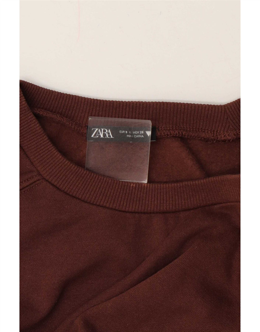 Bluza damska Zara Crop Jumper UK 10 Small Brown