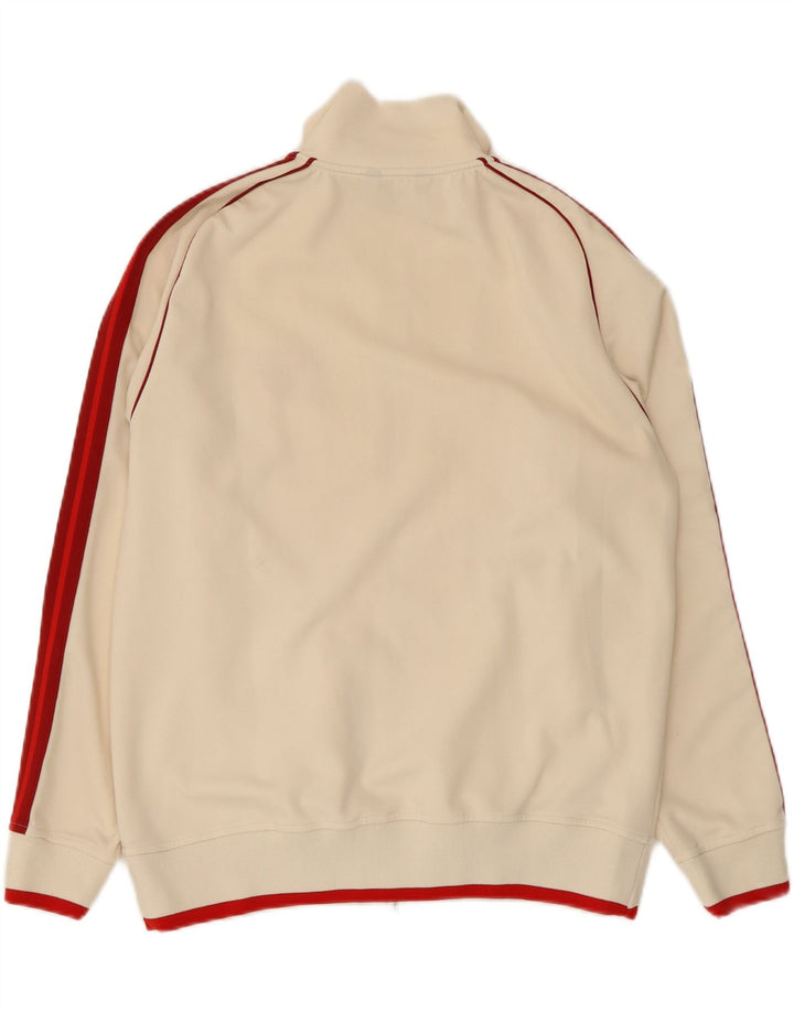 KENVELO Mens Tracksuit Top Jacket Large Off White Polyester Vintage Kenvelo and Second-Hand Kenvelo from Messina Hembry 