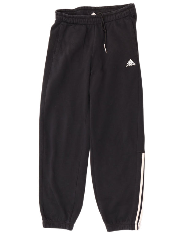 Damskie spodnie dresowe Adidas Joggers UK 12 Medium Black Cotton
