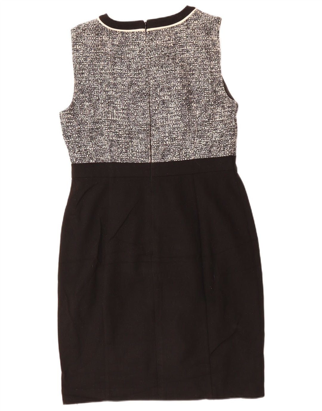 Damska sukienka płaszczowa bez rękawów Hobbs UK 12, średni czarny poliester w cętki