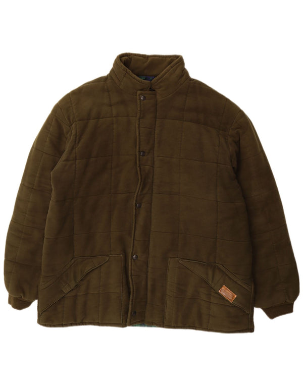 BRONTE Męska ocieplana kurtka UK 48 4XL Khaki, bawełna
