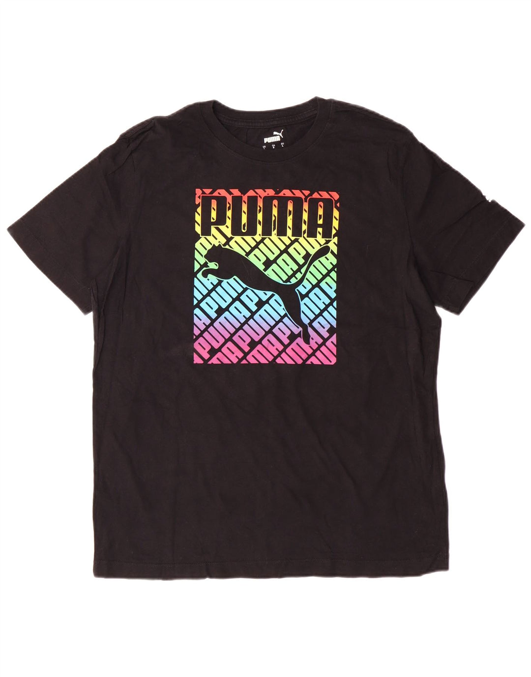 Męski T-shirt z grafiką PUMA, duży, czarny