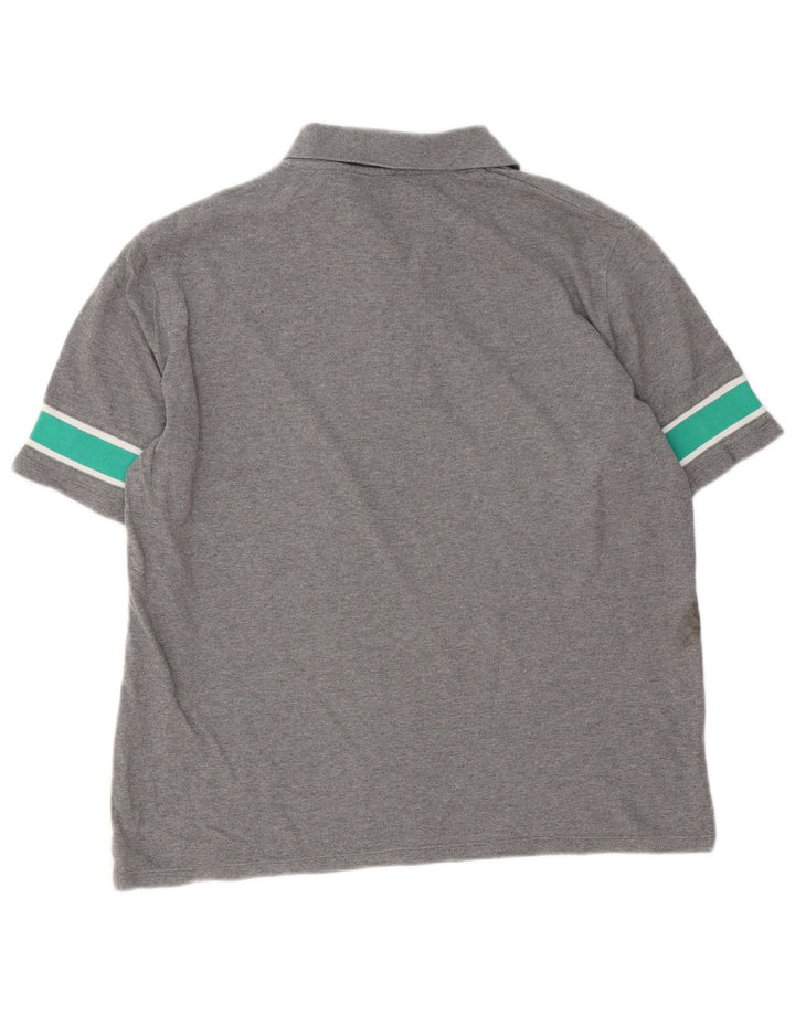 Męska koszulka polo Lyle & Scott o swobodnym kroju, średnioszara, bawełniana w blokach kolorów