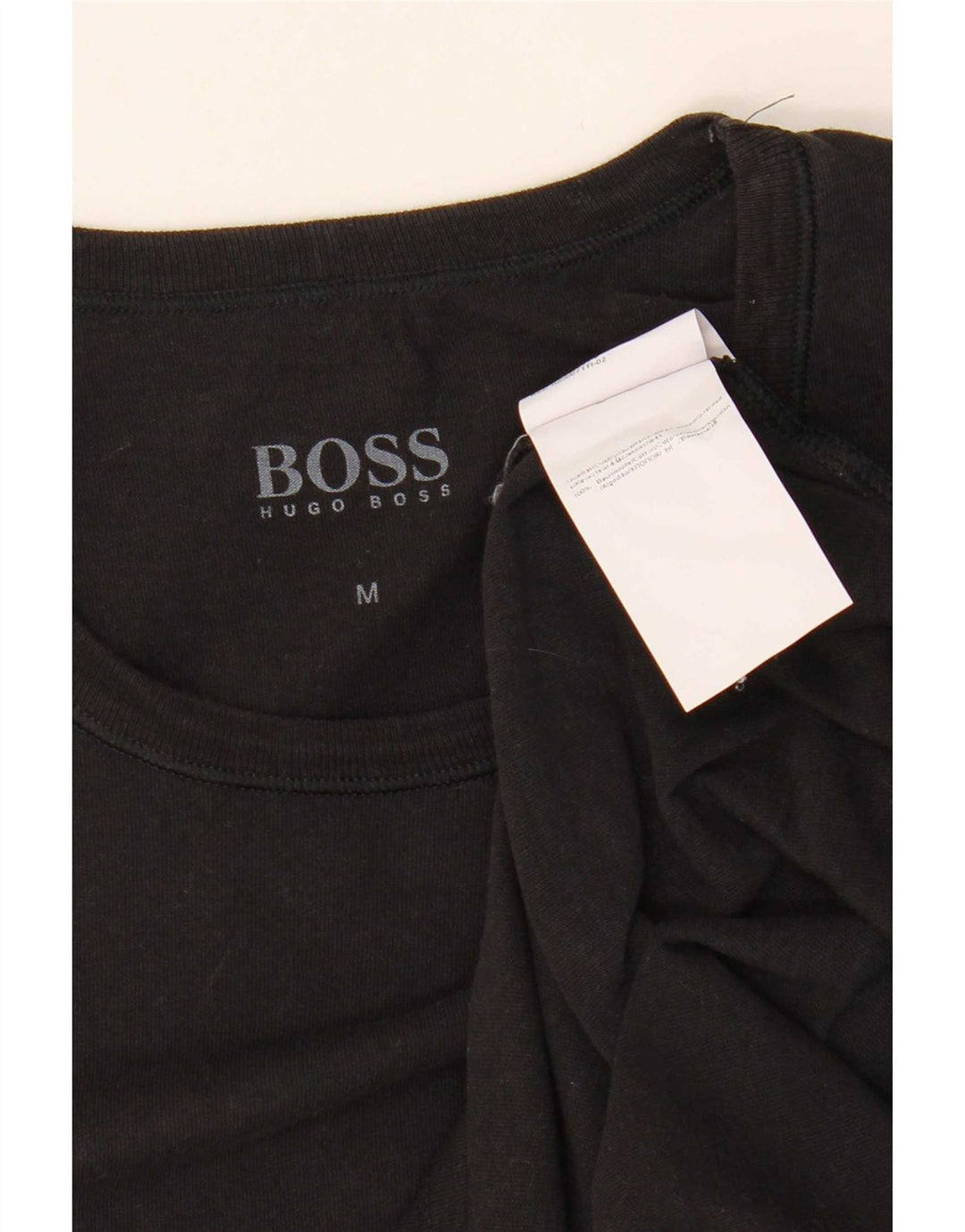 T-shirt męski Hugo Boss, średni czarny, bawełniany