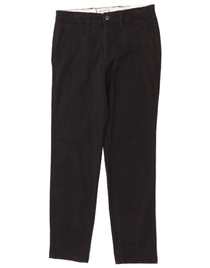 Męskie spodnie typu chino Regular Jack & Jones W30 L30 Czarna bawełna